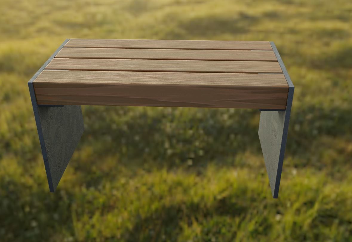 All Type 8 Park Benches 3D Model Collection_145