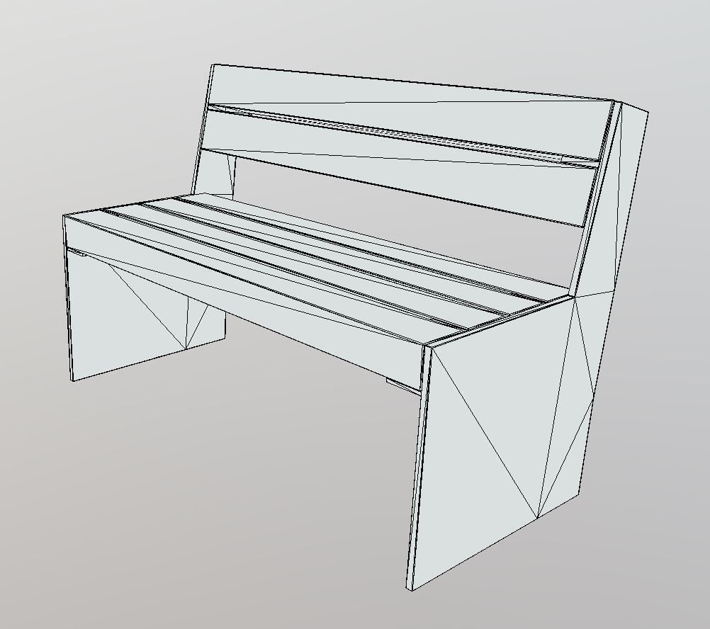 All Type 8 Park Benches 3D Model Collection_160