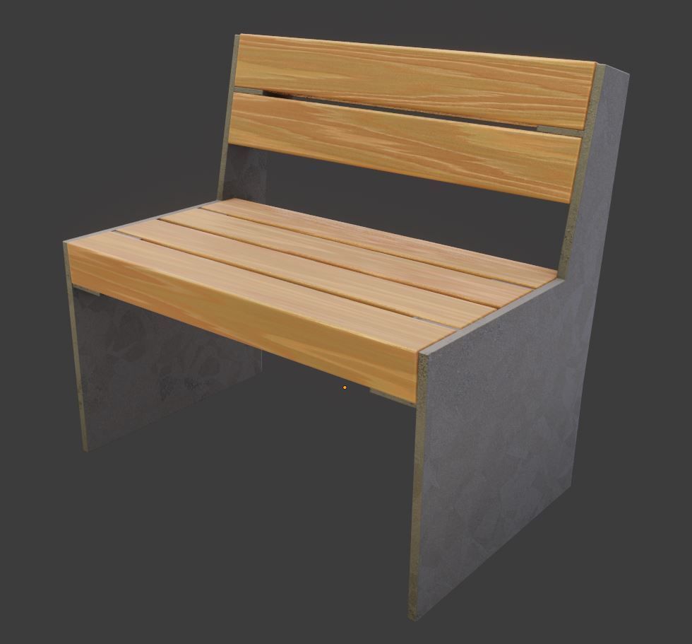 All Type 8 Park Benches 3D Model Collection_92