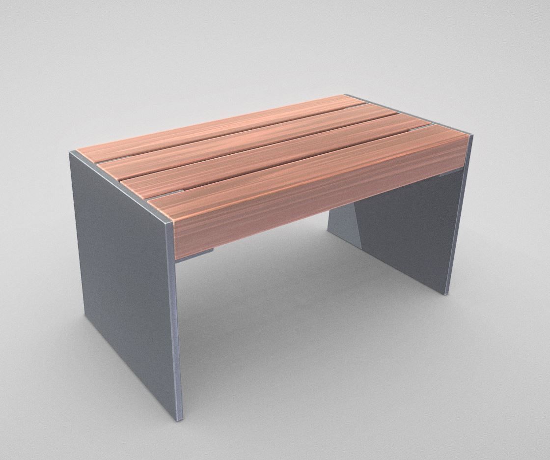 All Type 8 Park Benches 3D Model Collection_26