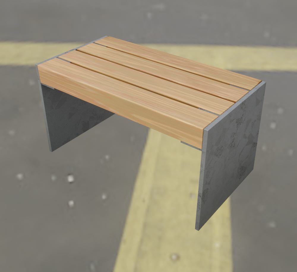 All Type 8 Park Benches 3D Model Collection_135