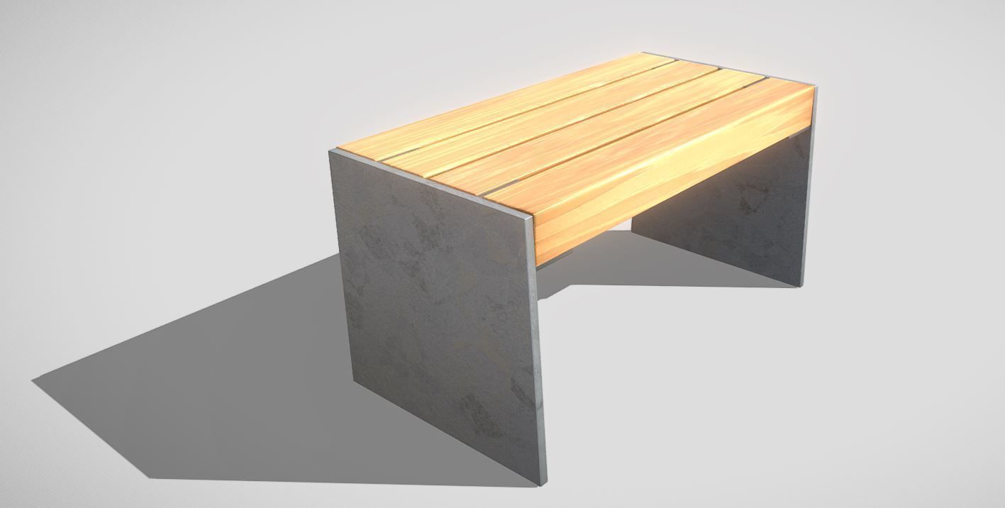 All Type 8 Park Benches 3D Model Collection_137