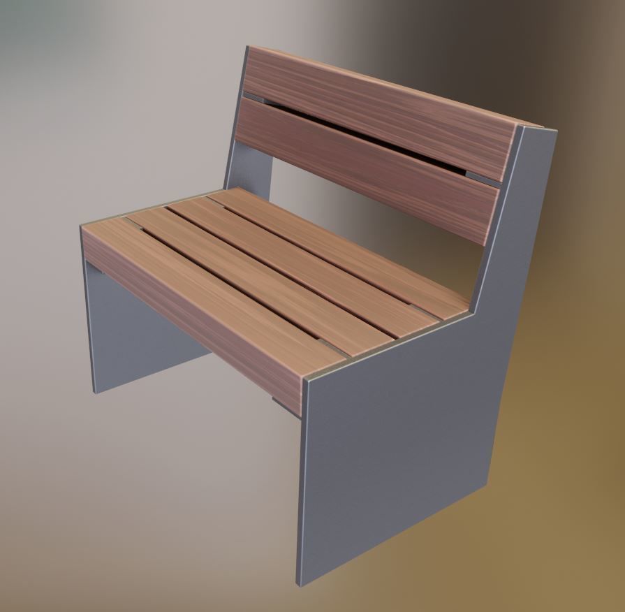 All Type 8 Park Benches 3D Model Collection_113