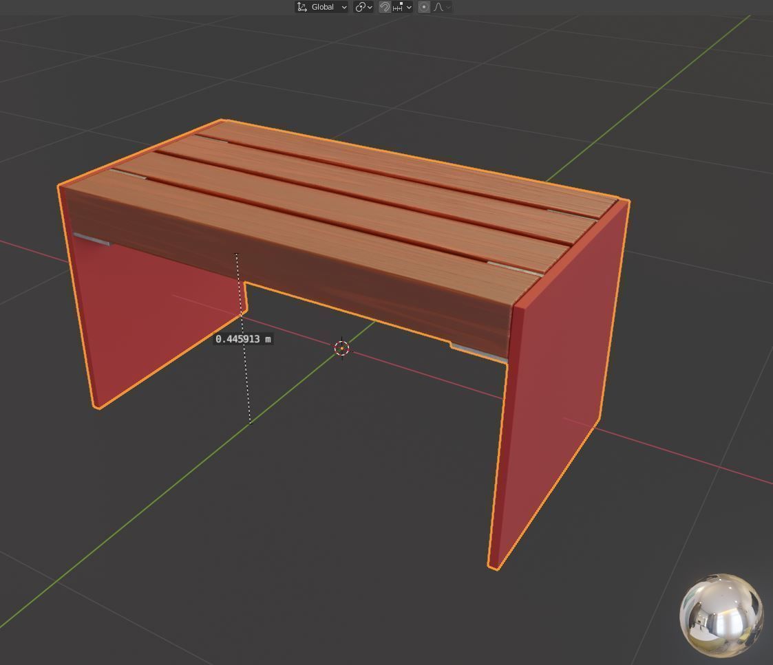 All Type 8 Park Benches 3D Model Collection_69