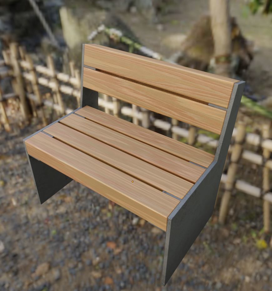 All Type 8 Park Benches 3D Model Collection_96