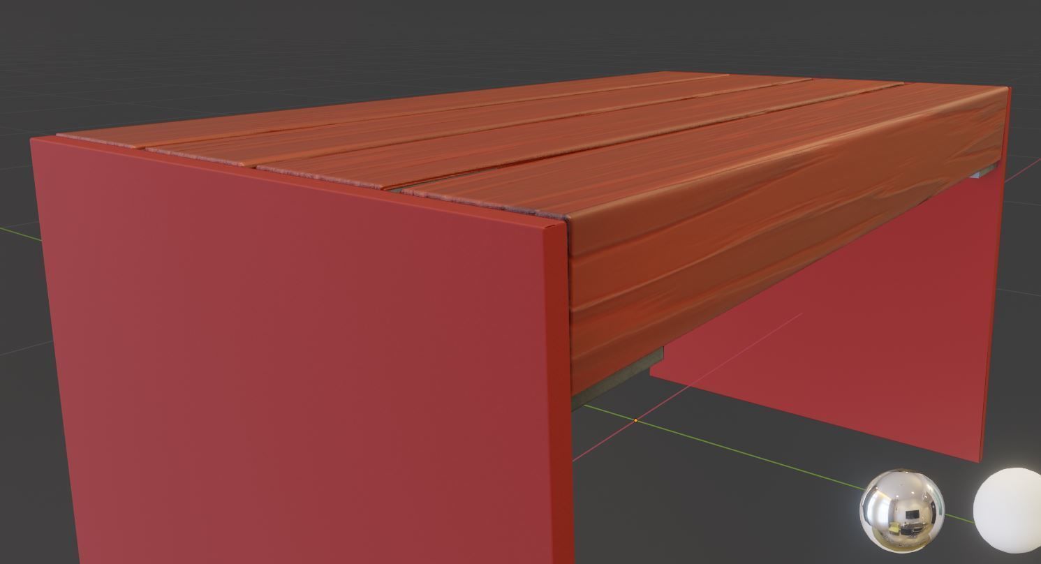 All Type 8 Park Benches 3D Model Collection_66