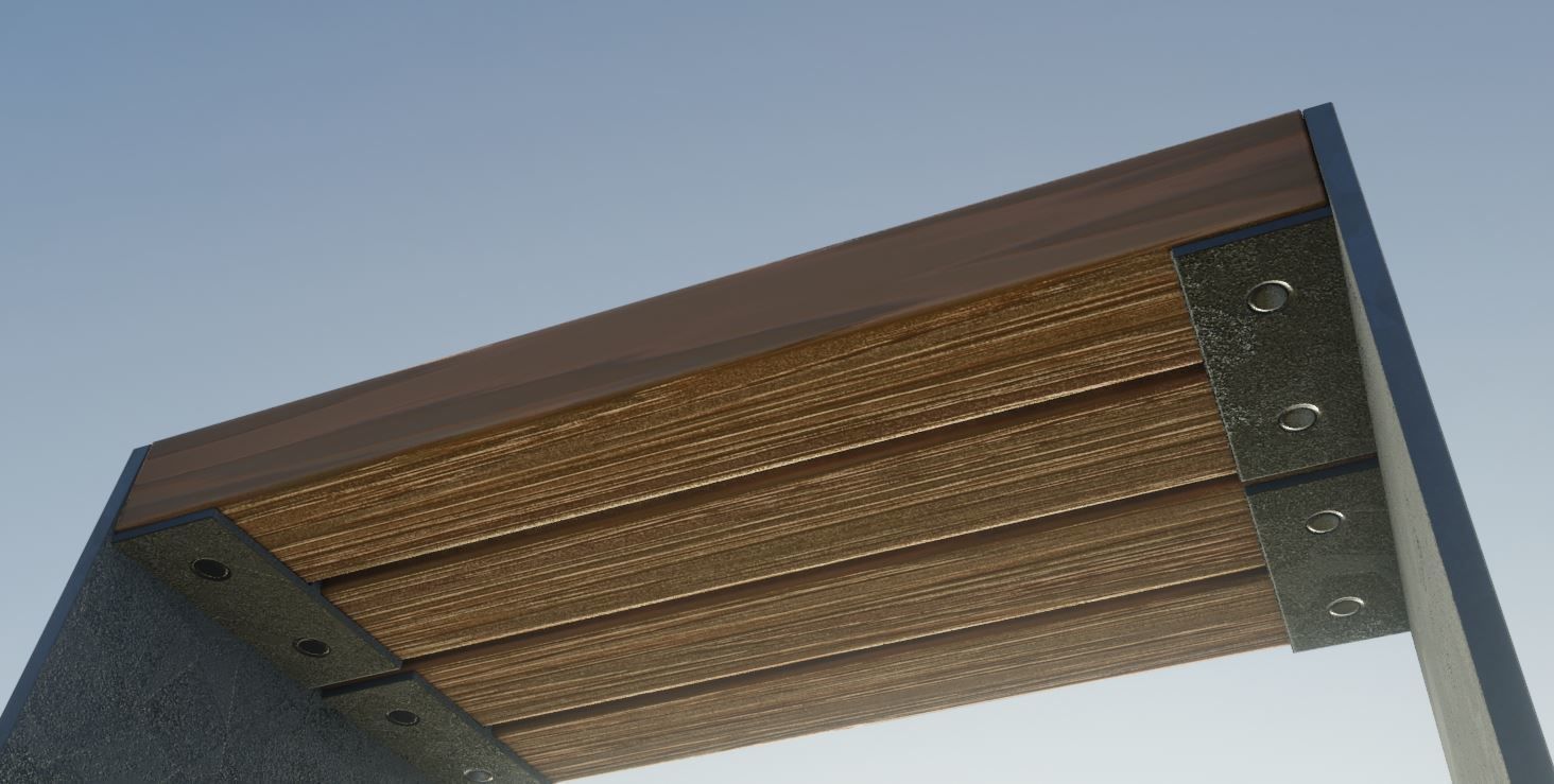 All Type 8 Park Benches 3D Model Collection_143