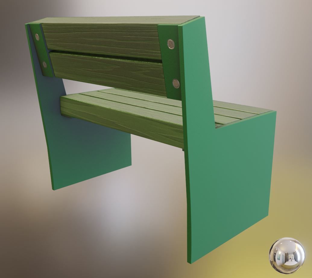 All Type 8 Park Benches 3D Model Collection_164