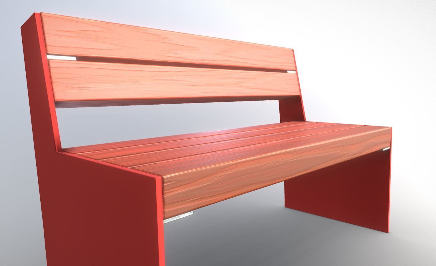 All Type 8 Park Benches 3D Model Collection_134