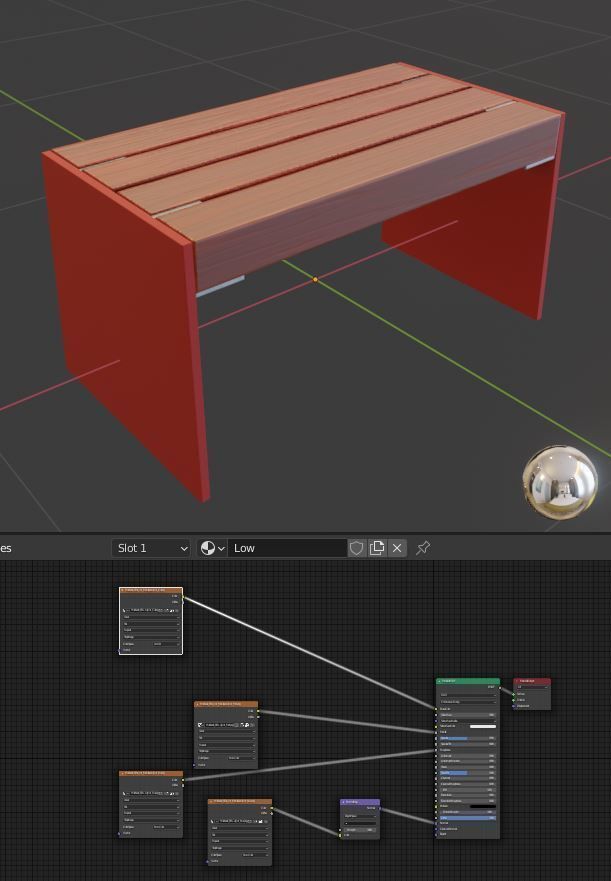 All Type 8 Park Benches 3D Model Collection_64
