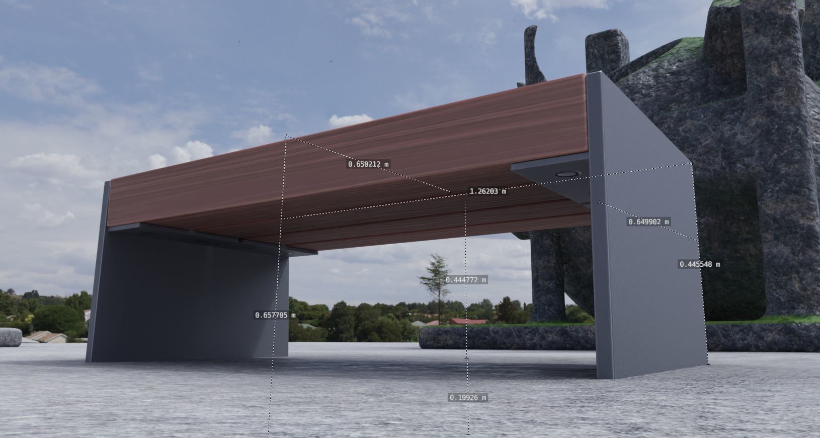 All Type 8 Park Benches 3D Model Collection_18