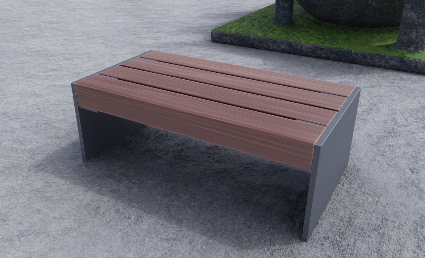 All Type 8 Park Benches 3D Model Collection_24
