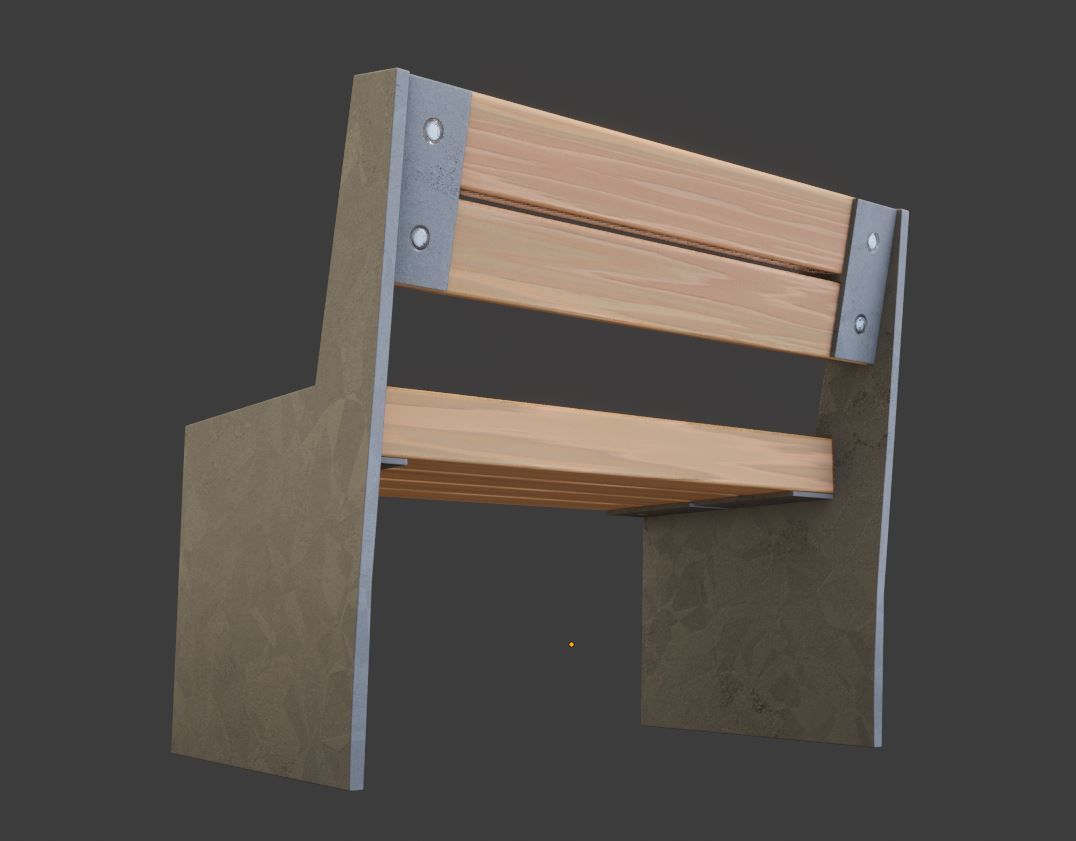 All Type 8 Park Benches 3D Model Collection_89