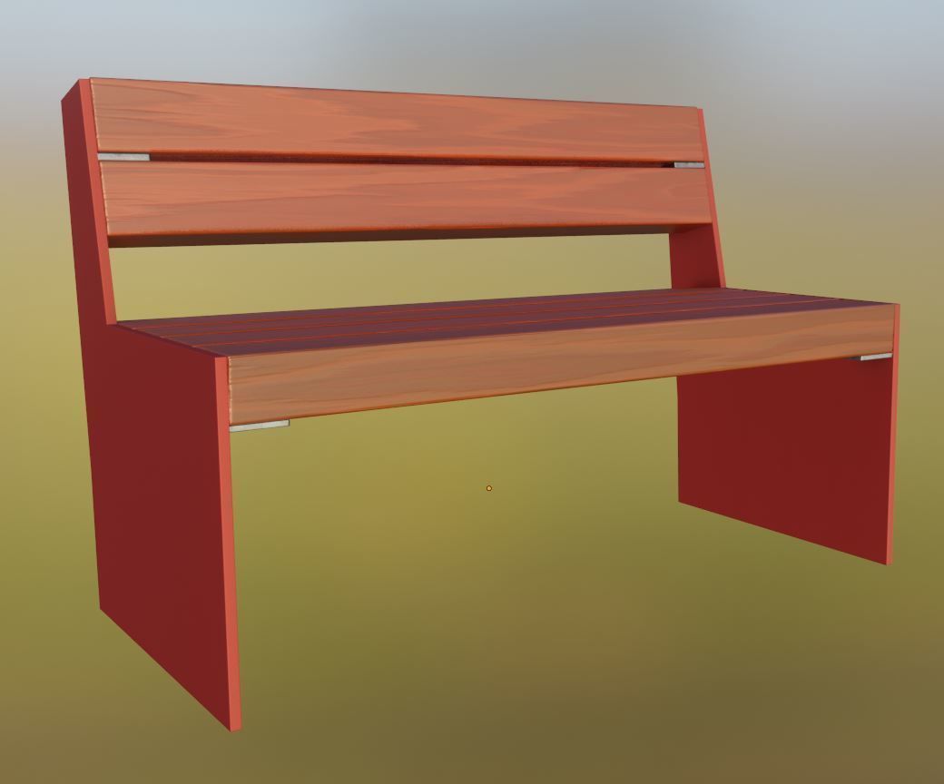All Type 8 Park Benches 3D Model Collection_124
