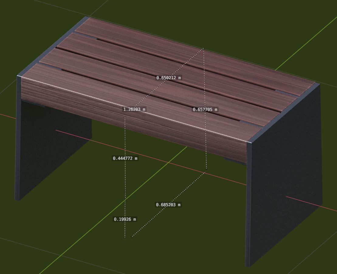 All Type 8 Park Benches 3D Model Collection_28