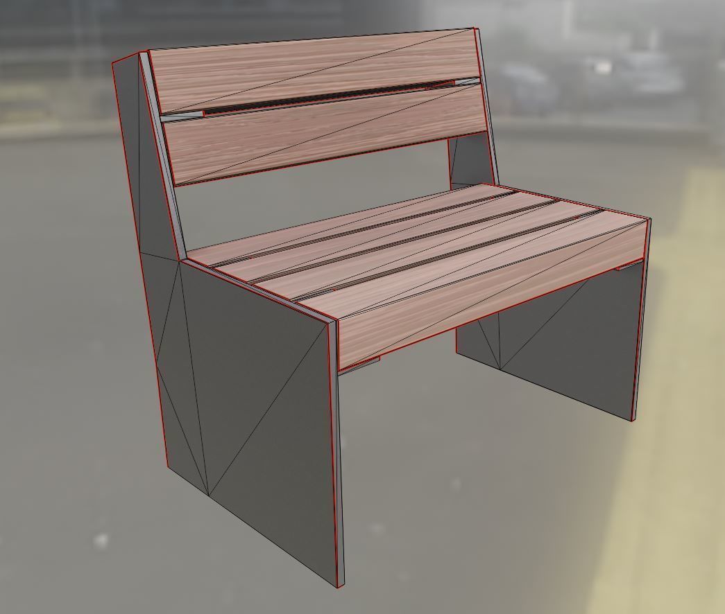 All Type 8 Park Benches 3D Model Collection_120