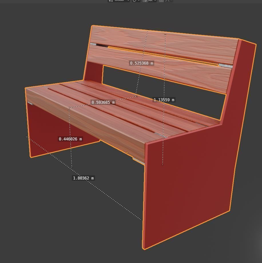 All Type 8 Park Benches 3D Model Collection_129