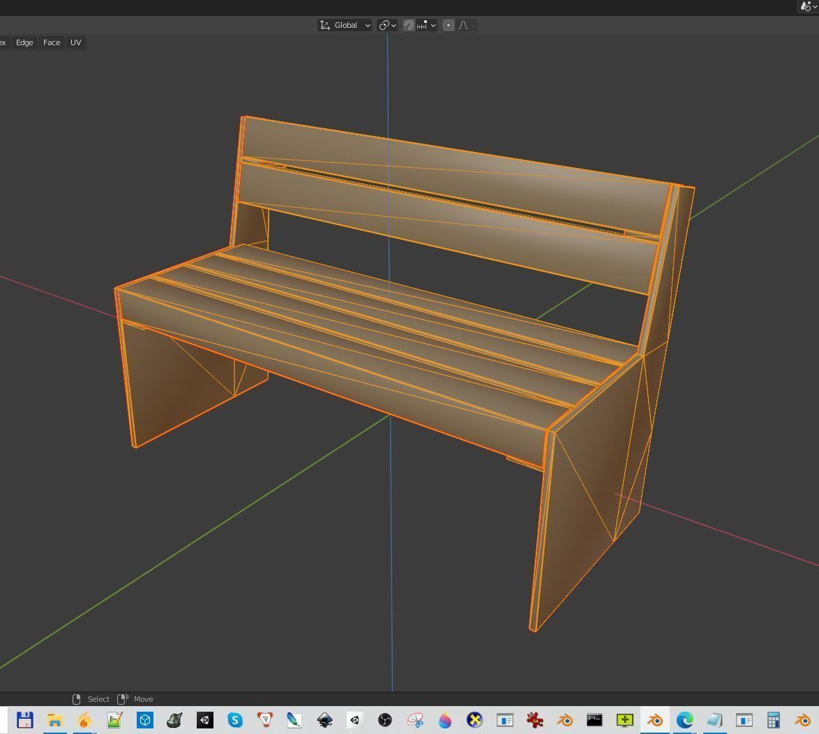 All Type 8 Park Benches 3D Model Collection_106