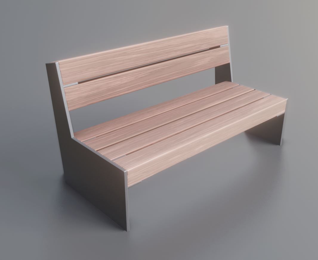 All Type 8 Park Benches 3D Model Collection_38