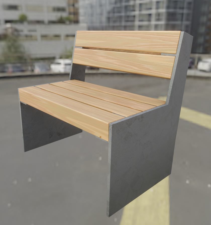 All Type 8 Park Benches 3D Model Collection_91