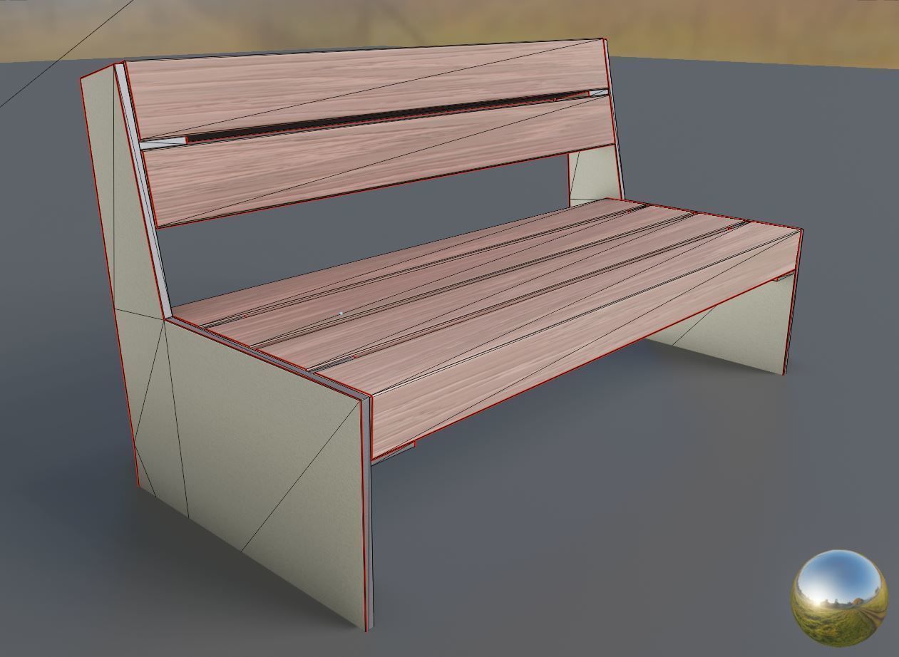 All Type 8 Park Benches 3D Model Collection_48