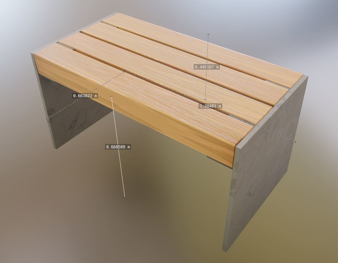 All Type 8 Park Benches 3D Model Collection_141