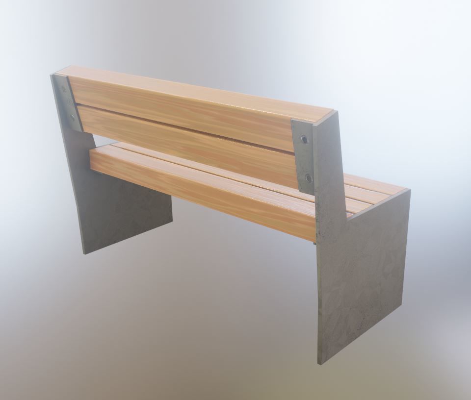 All Type 8 Park Benches 3D Model Collection_104