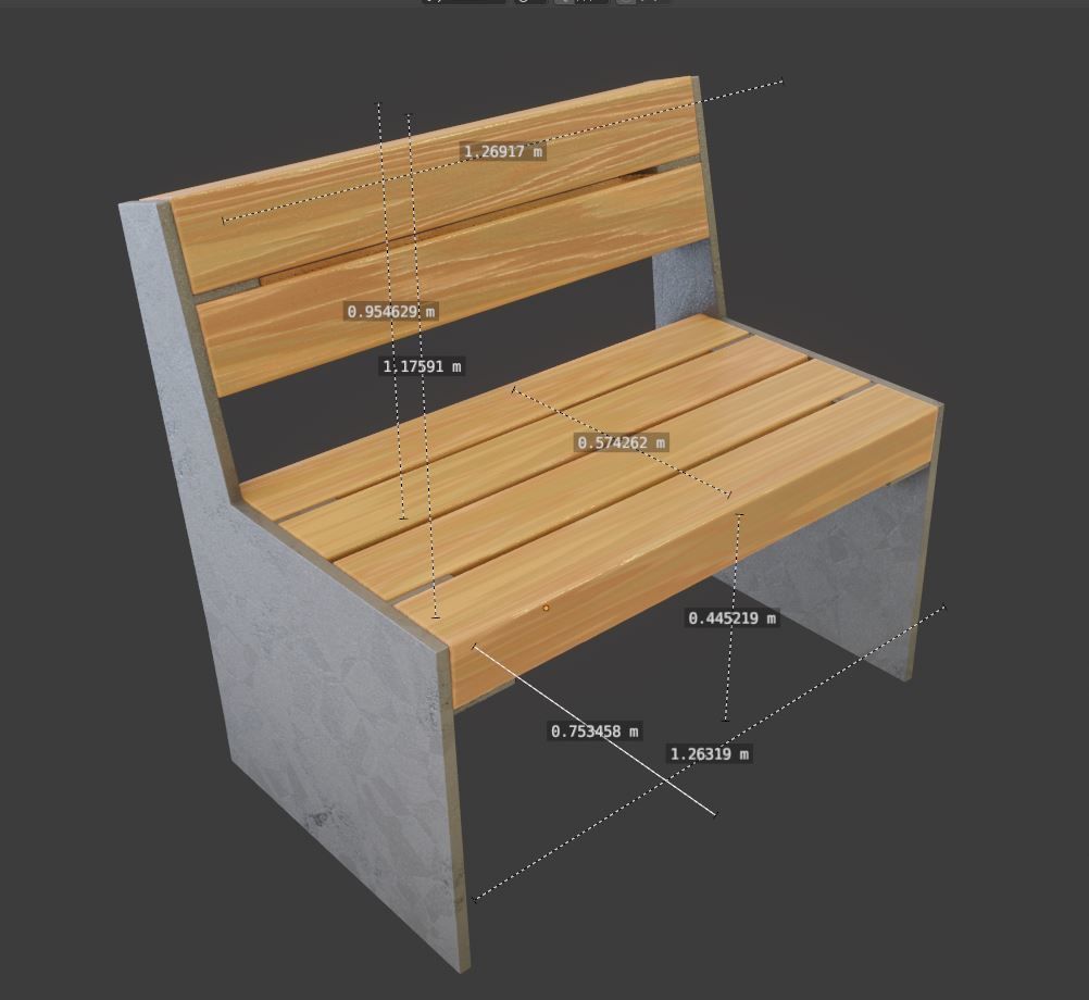 All Type 8 Park Benches 3D Model Collection_95