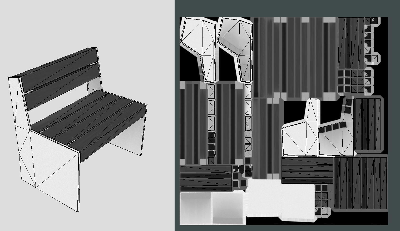 All Type 8 Park Benches 3D Model Collection_172