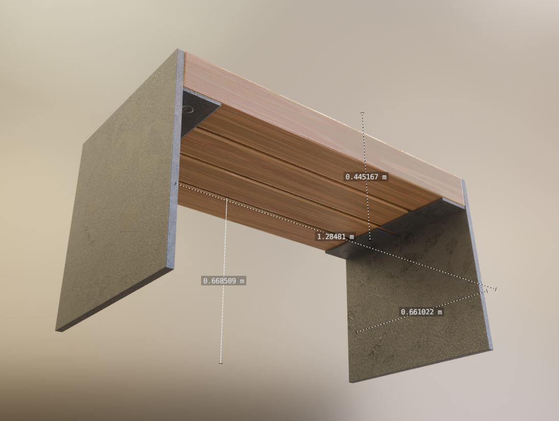 All Type 8 Park Benches 3D Model Collection_142