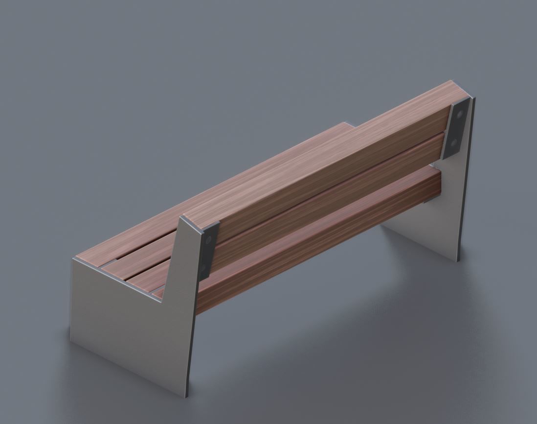All Type 8 Park Benches 3D Model Collection_51