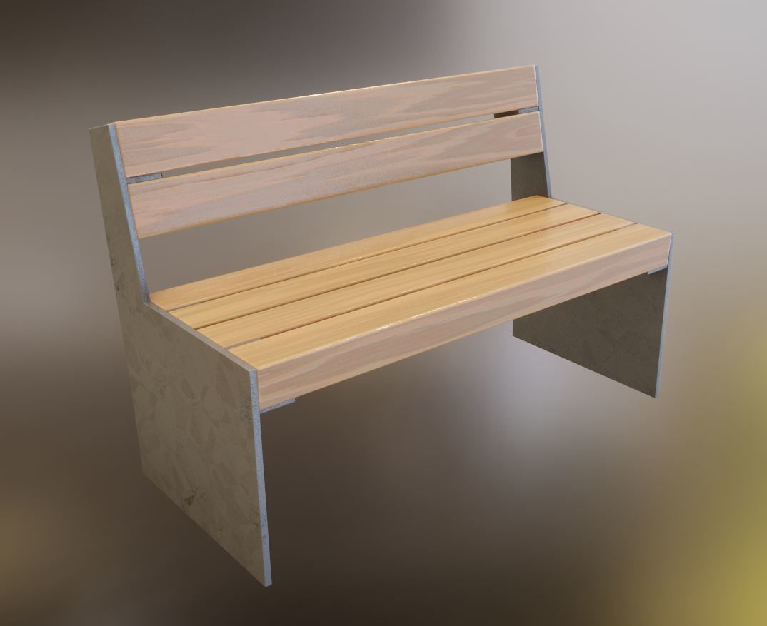 All Type 8 Park Benches 3D Model Collection_101