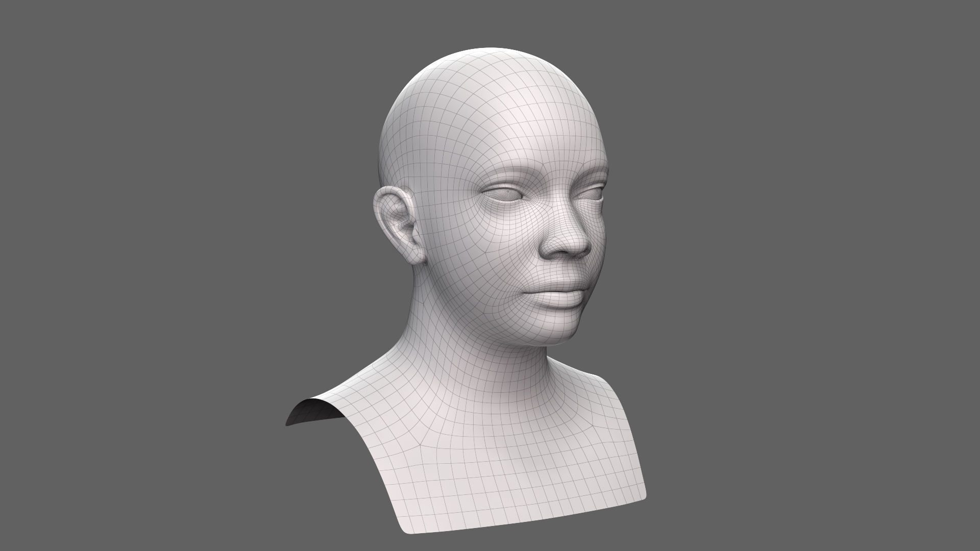 Head boy child 3D model_7