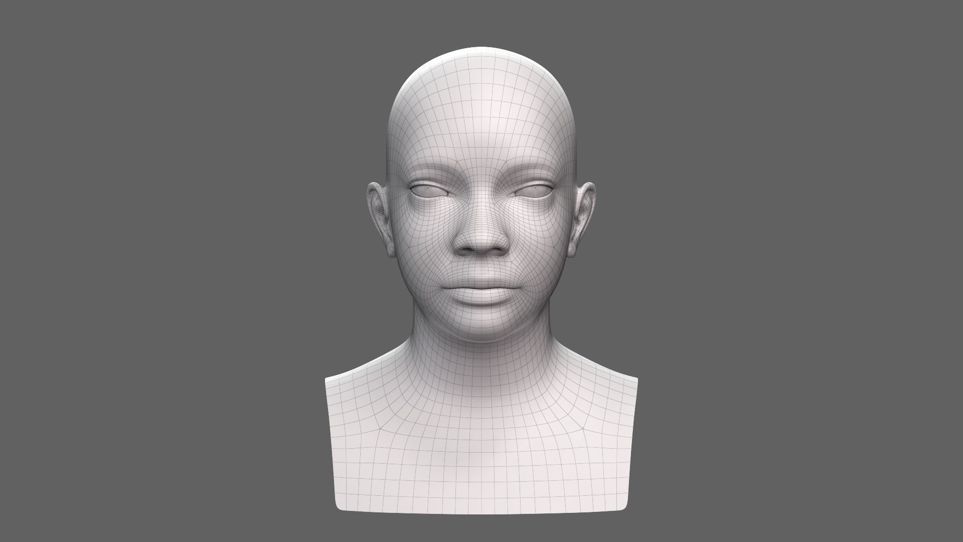 Head boy child 3D model_5