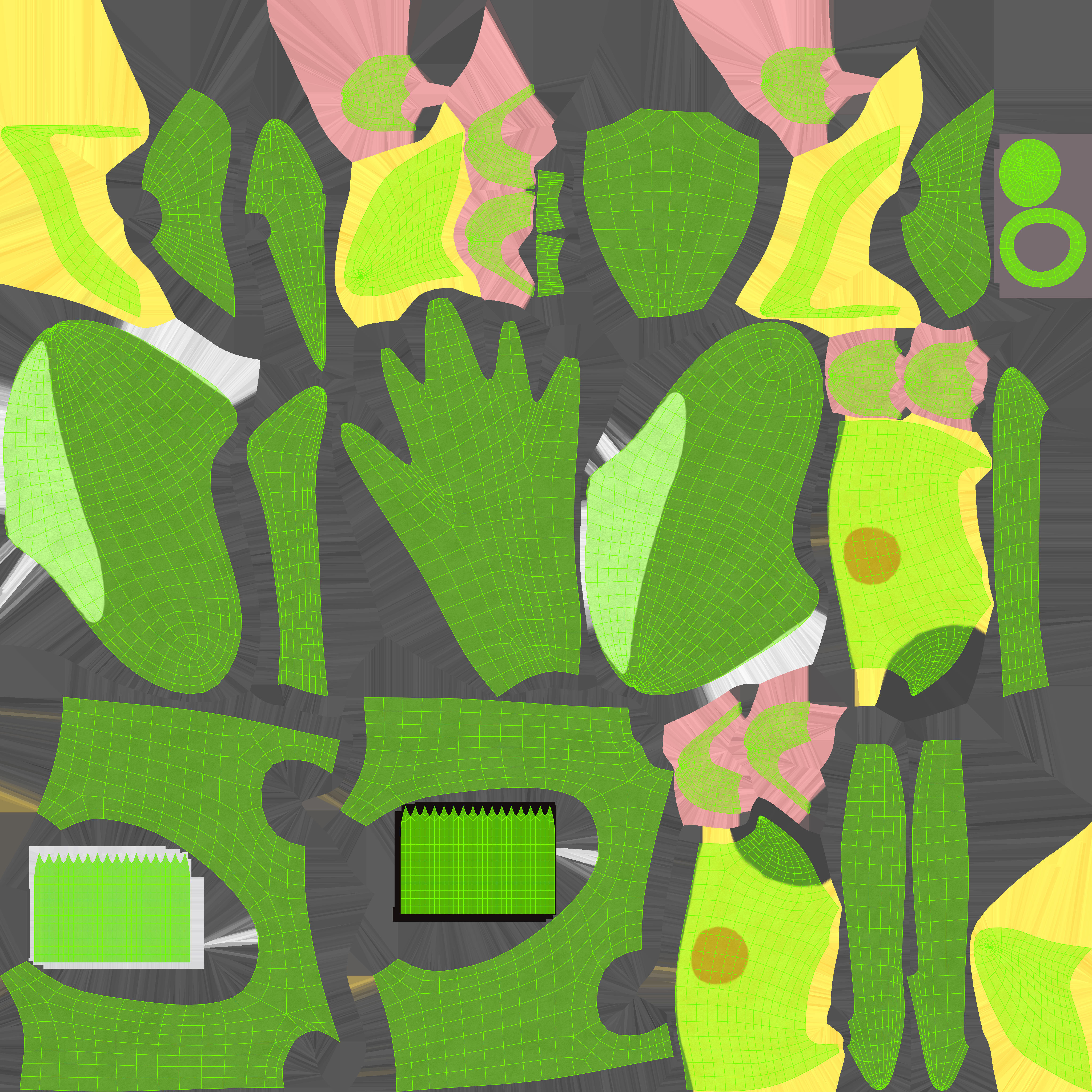 Toy cockatiel parrot Low-poly 3D model_14