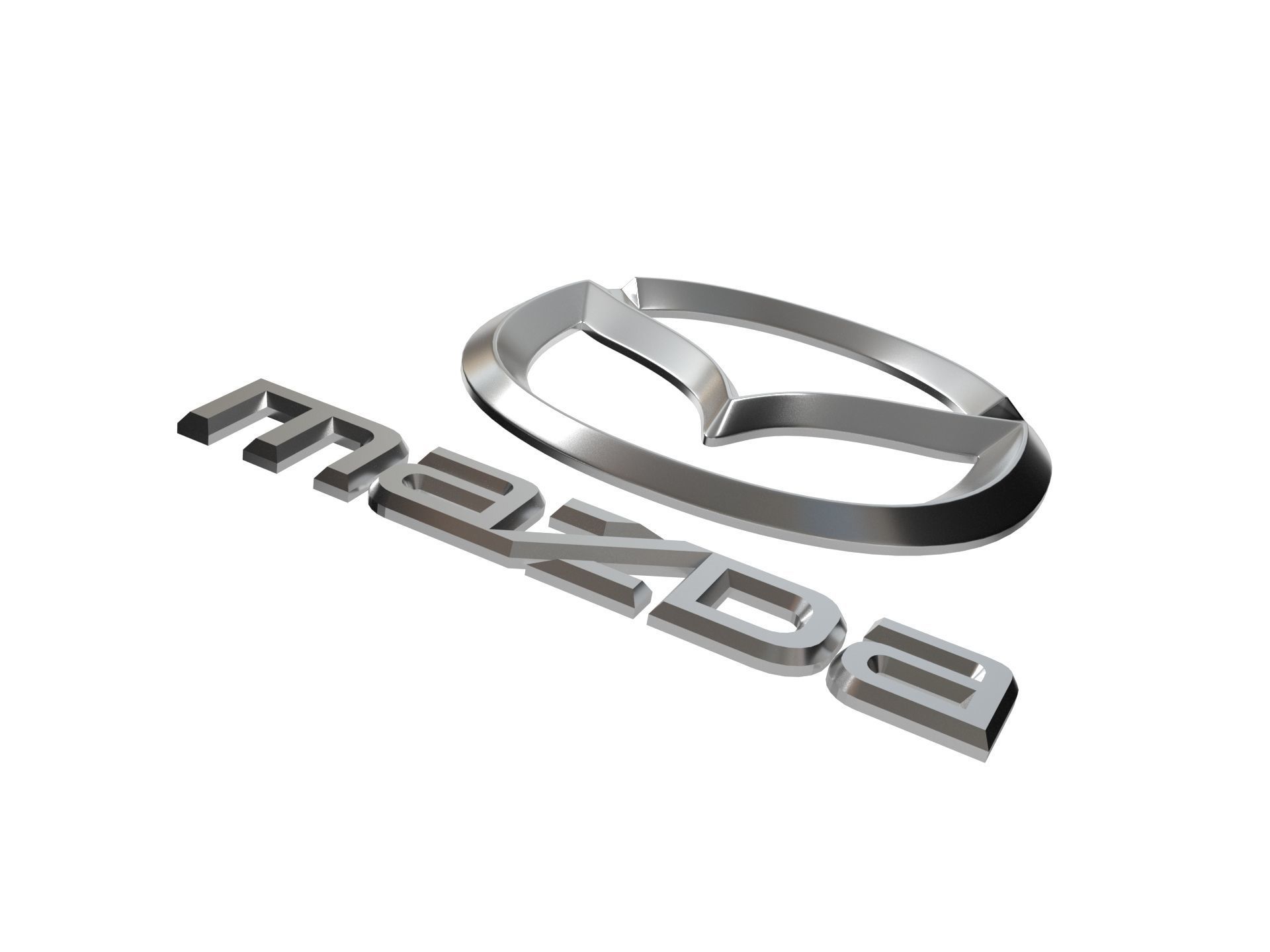 Mazda Logo  3D print model_5