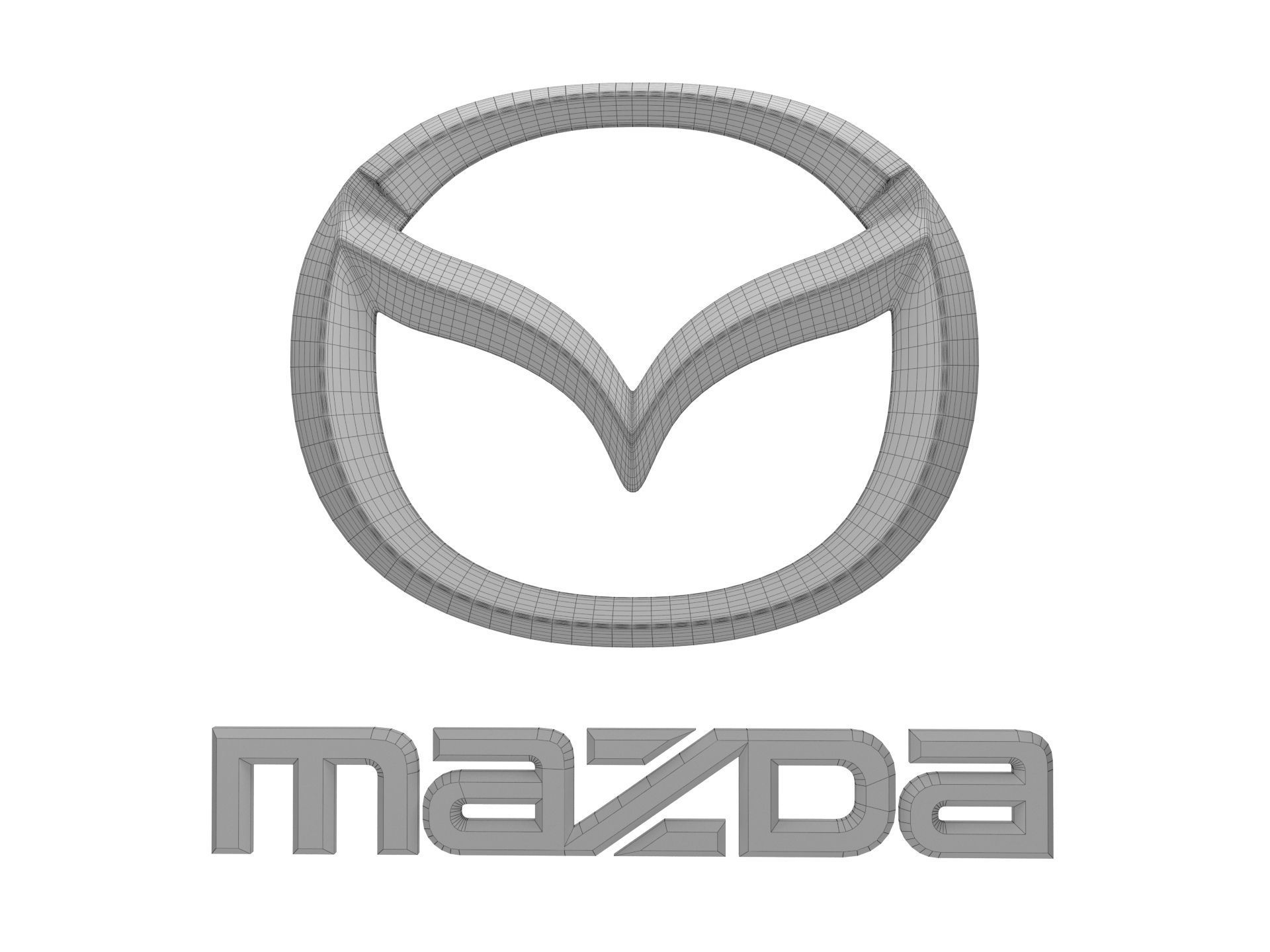 Mazda Logo  3D print model_1