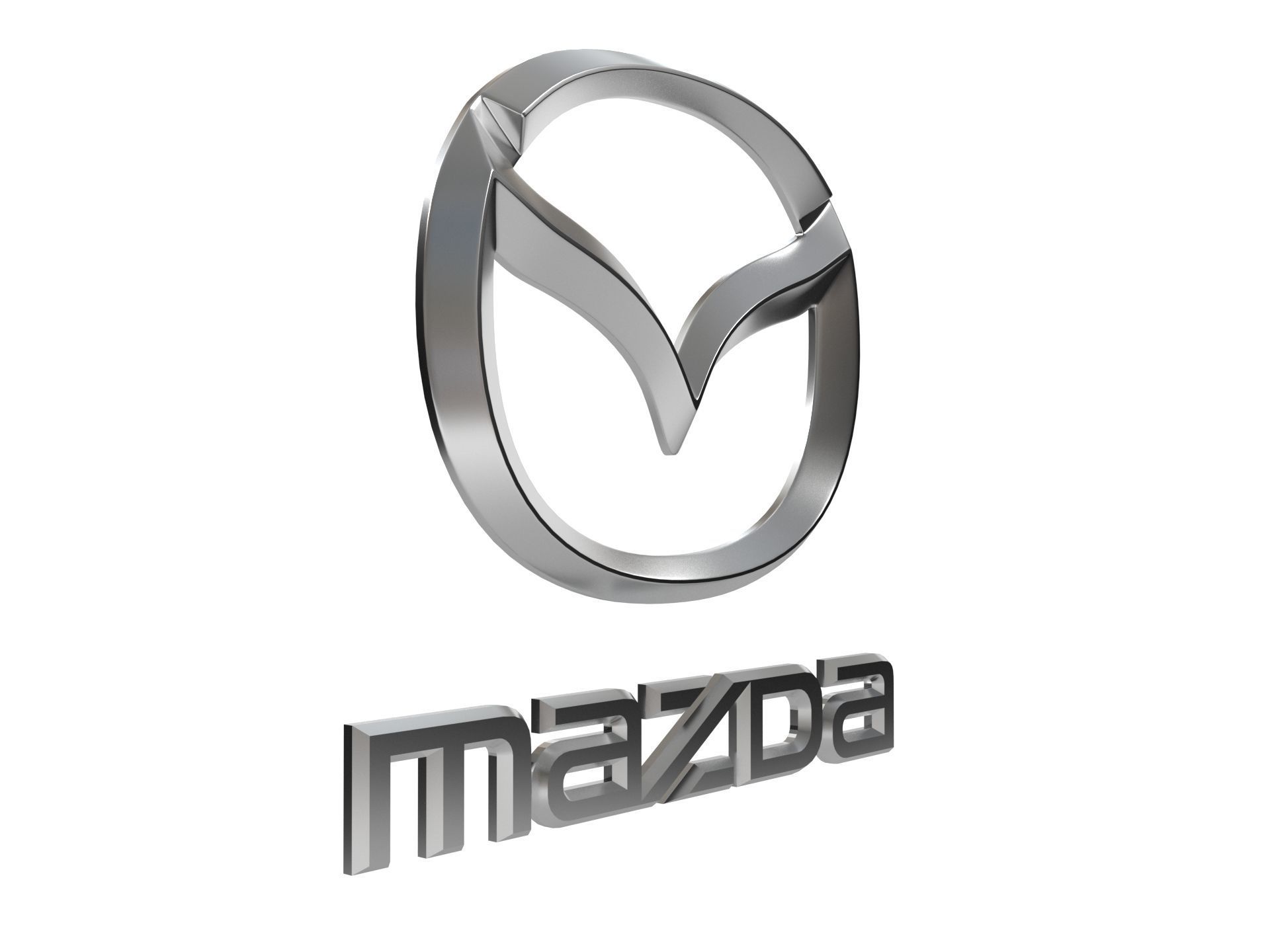Mazda Logo  3D print model_4