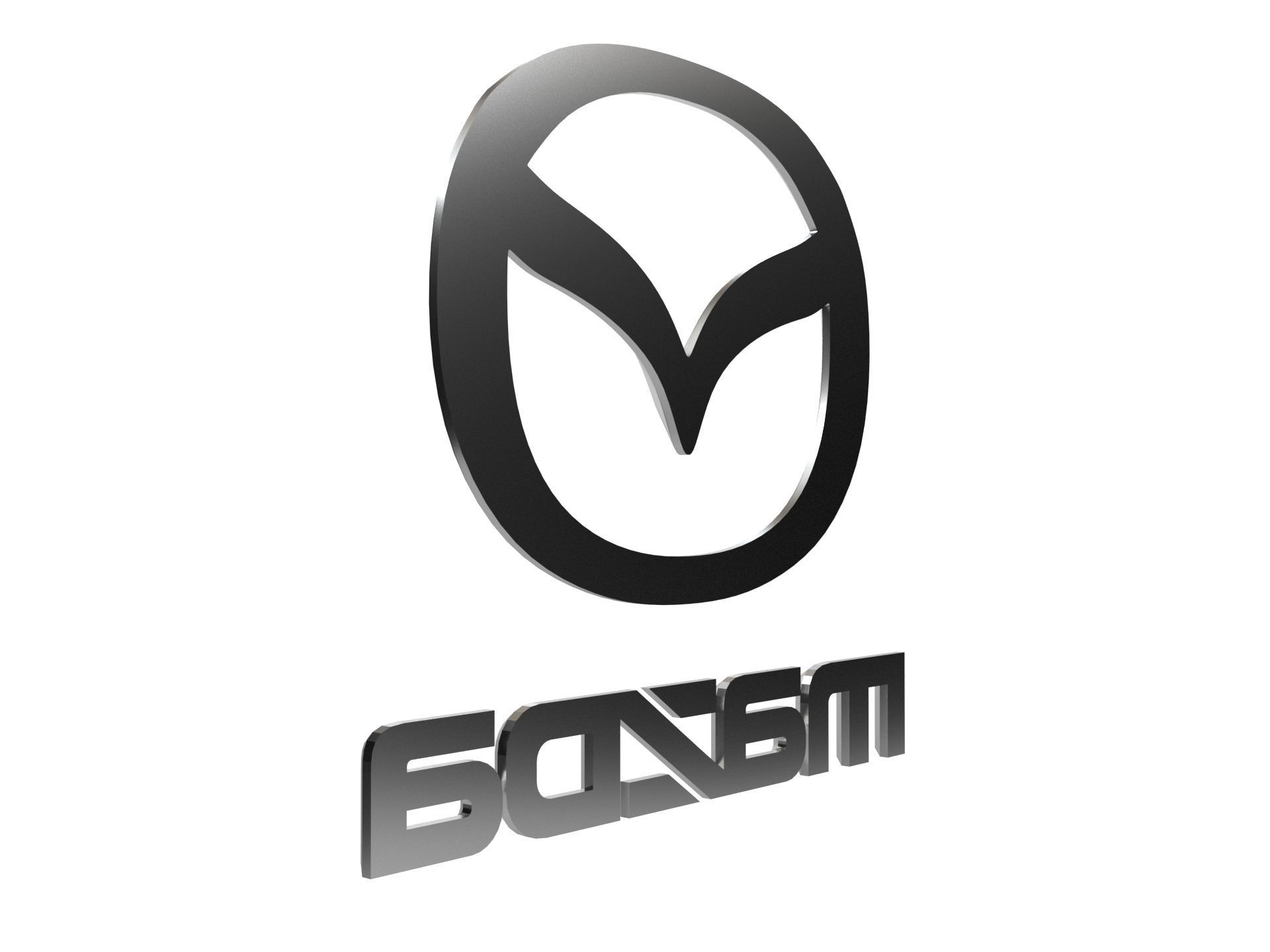 Mazda Logo  3D print model_3