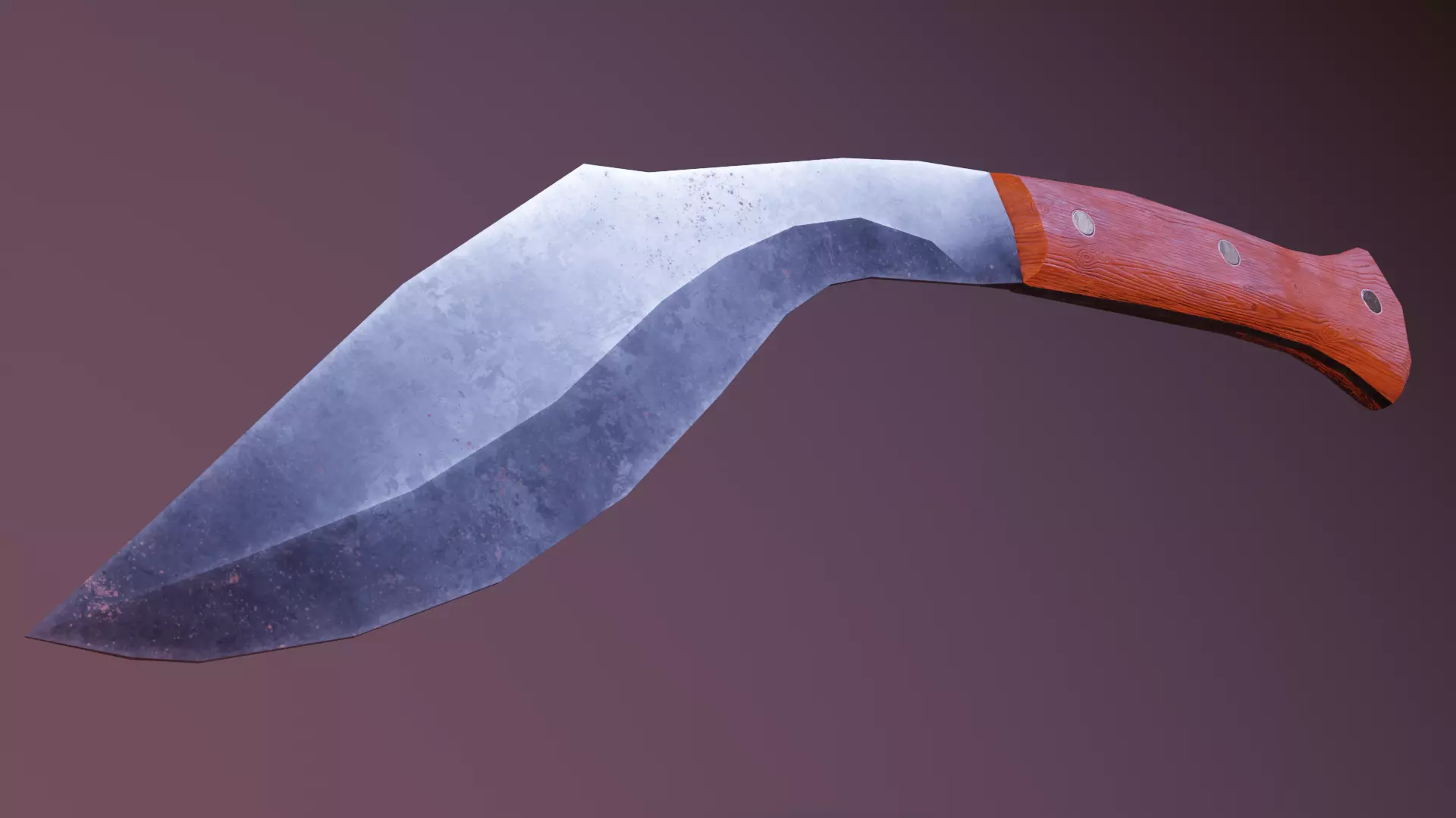 Blacksteel Kukri Free low-poly 3D model