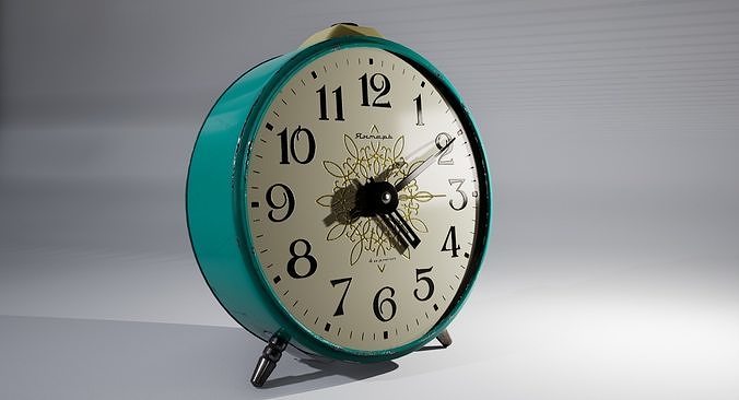 Alarm Clock Jantar 4 Jewels Retro USSR clock 3D model