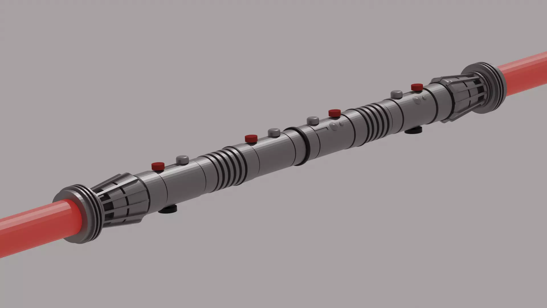 Darth Maul Replica Lightsaber Hilt - 3D Printable to Scale 3D print model_0