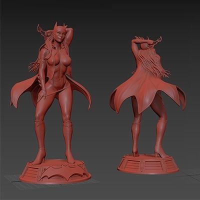 3Dprintstores Bat girl sexy hot 3d print model 3D print model_6