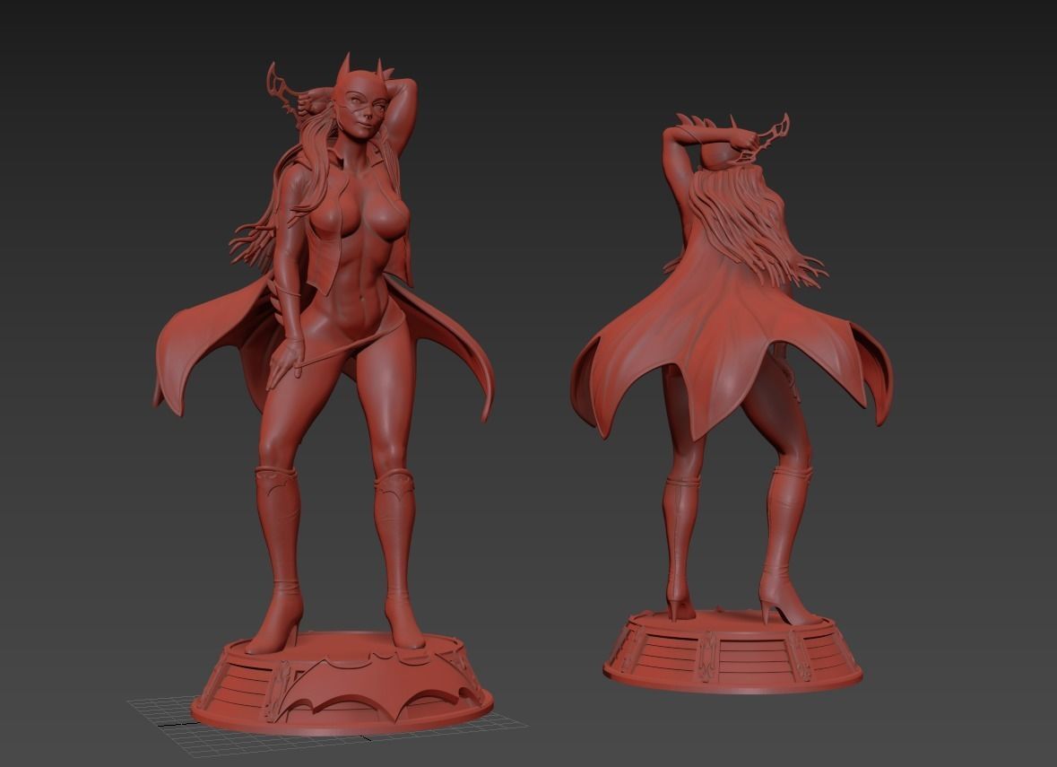 3Dprintstores Bat girl sexy hot 3d print model 3D print model_7