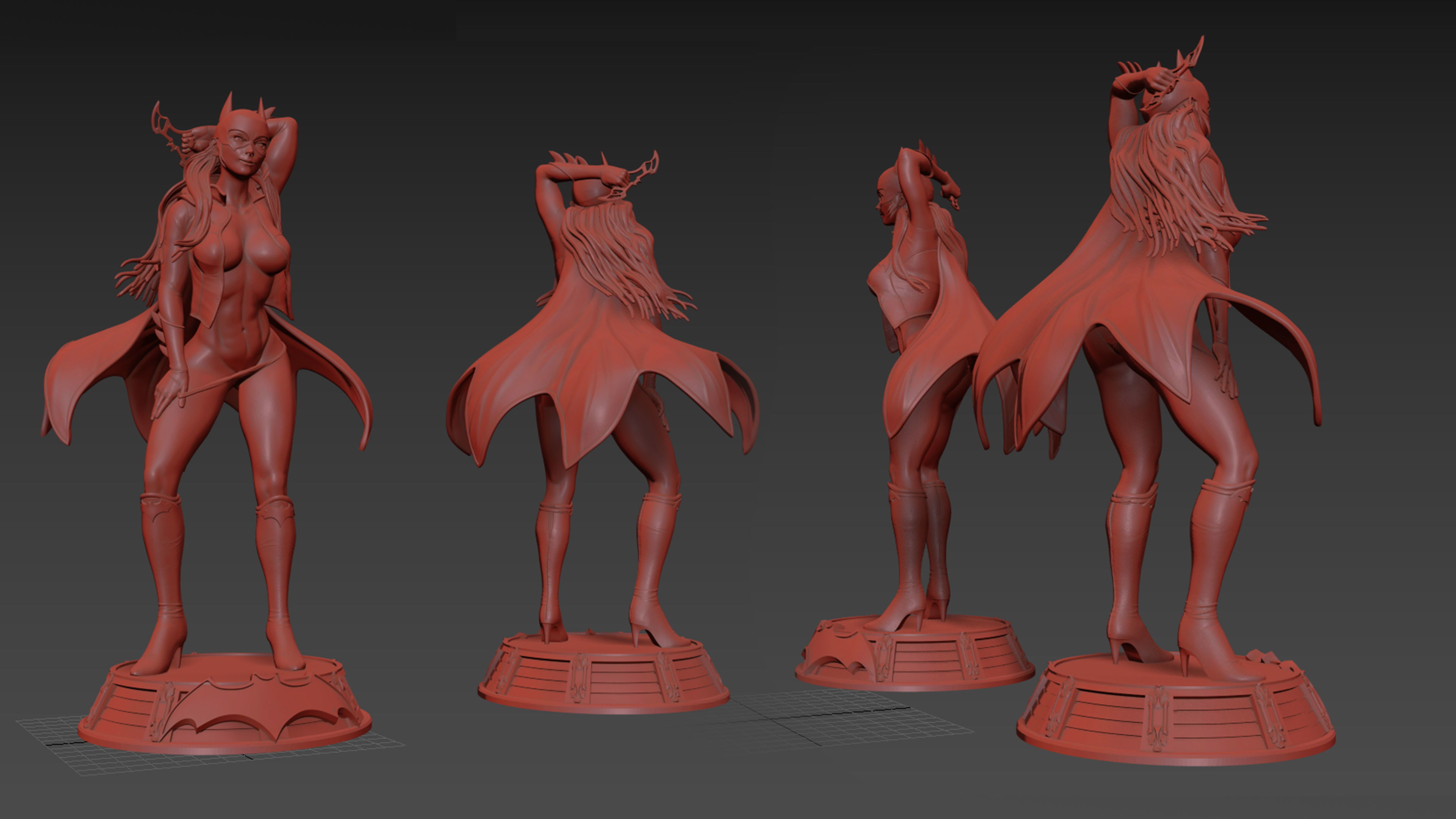 3Dprintstores Bat girl sexy hot 3d print model 3D print model_2