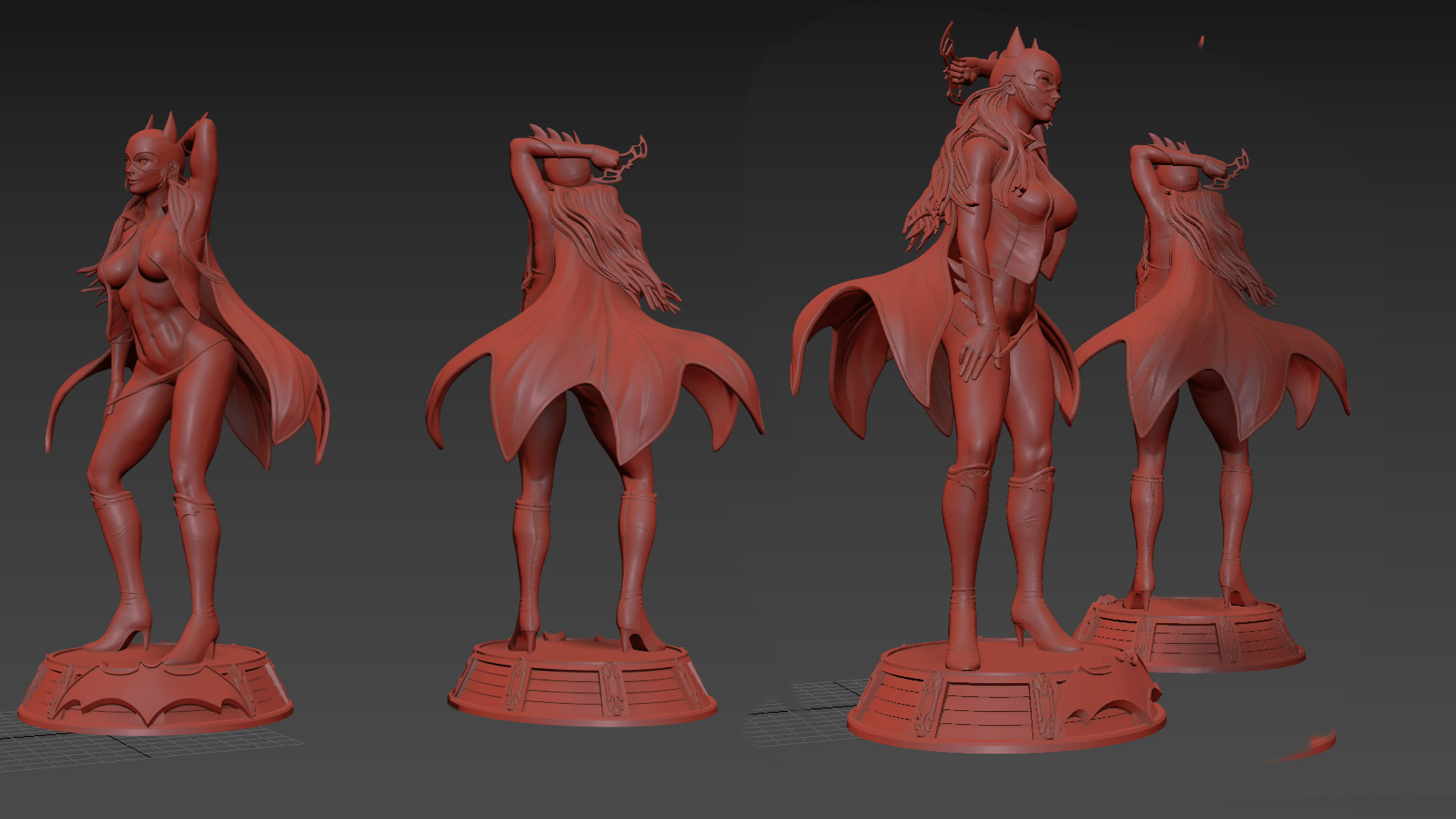 3Dprintstores Bat girl sexy hot 3d print model 3D print model_8
