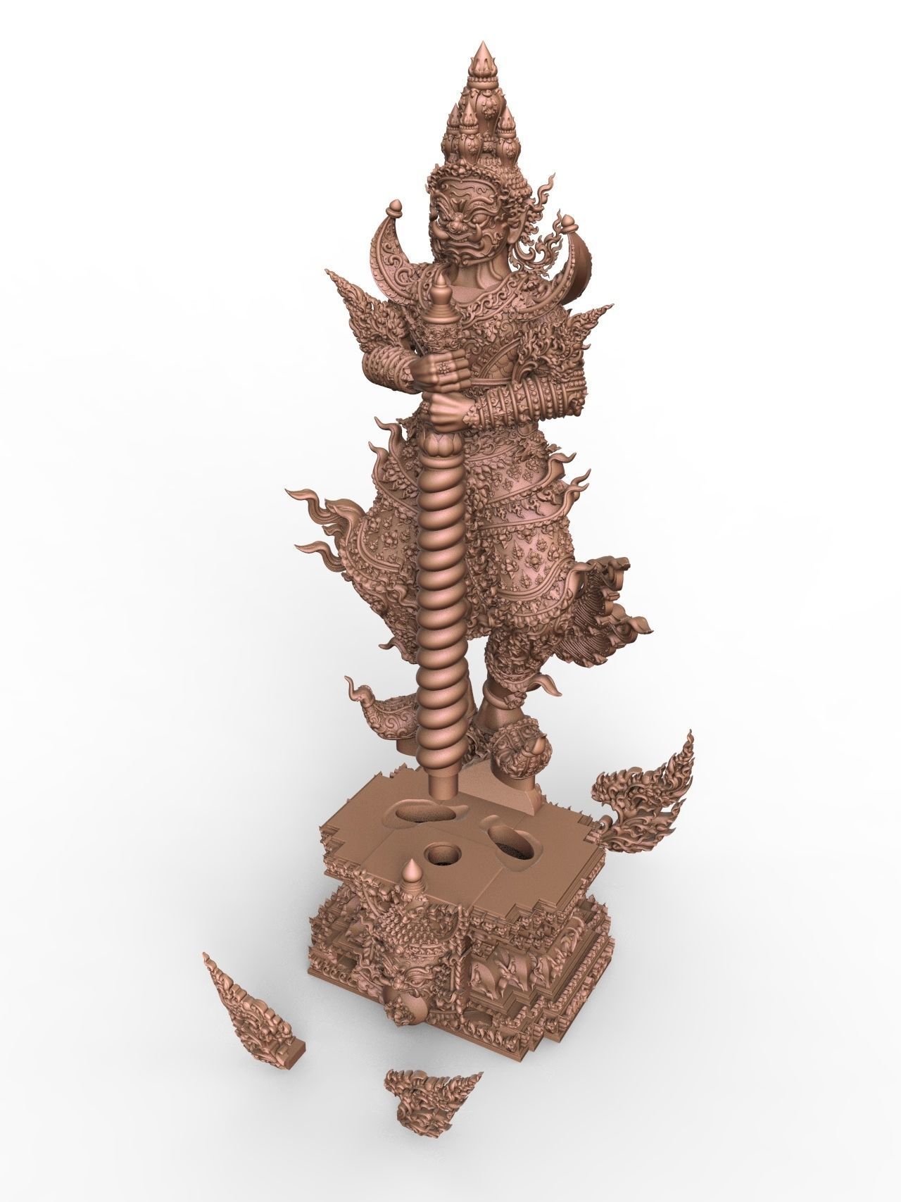 Tao Wessuwan Vol-02 Thai Art for  3D print model 3D print model_7