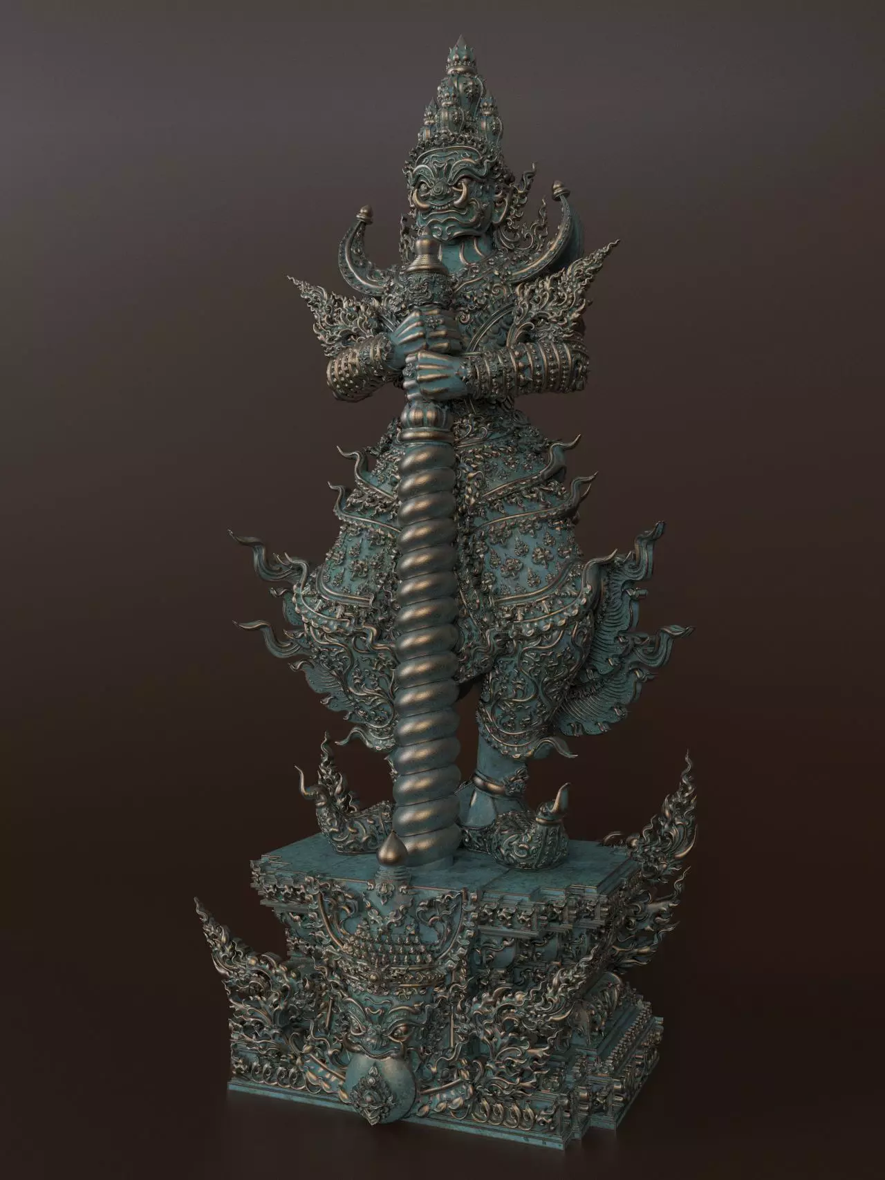 Tao Wessuwan Vol-02 Thai Art for  3D print model 3D print model_0