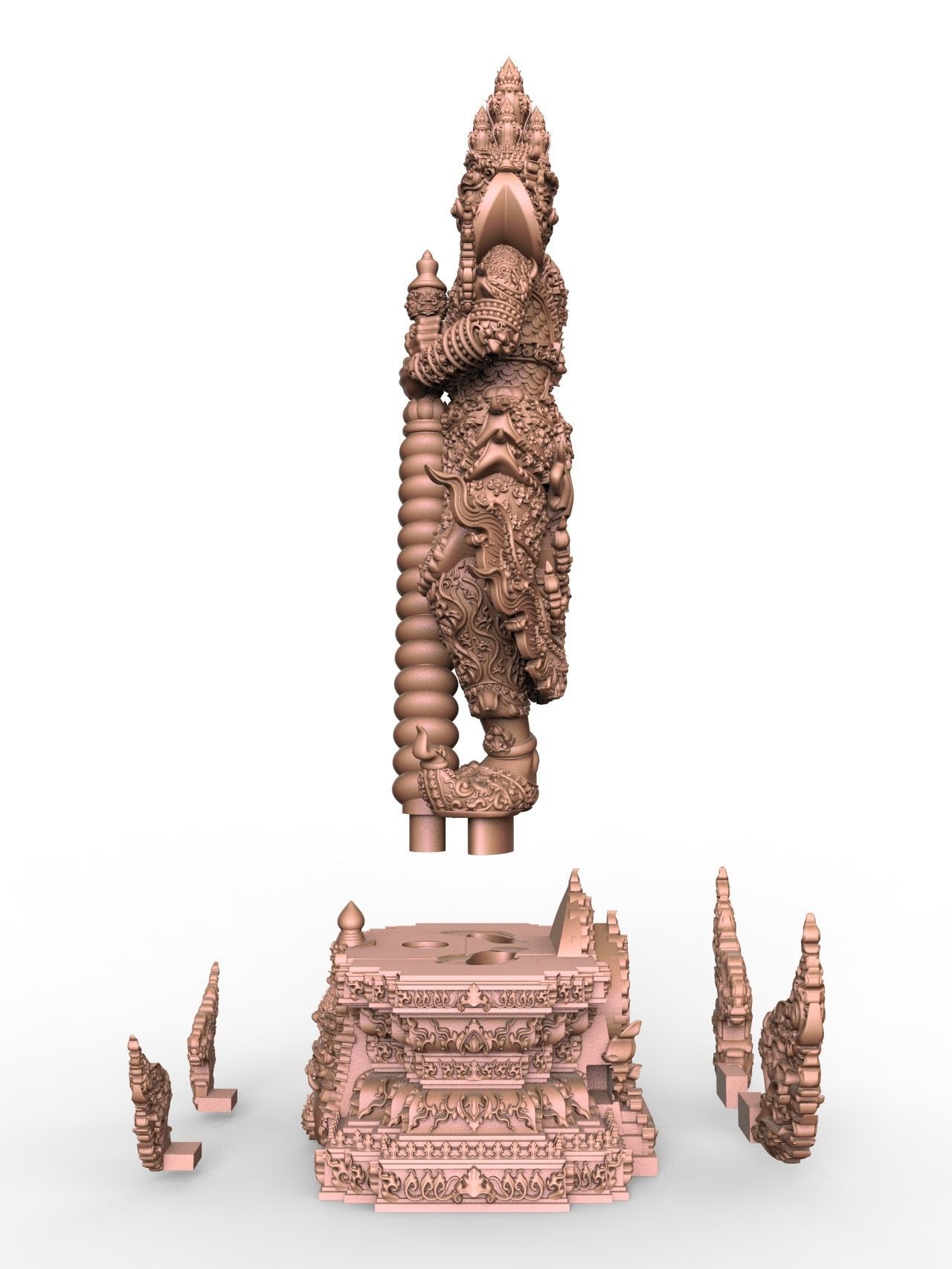 Tao Wessuwan Vol-02 Thai Art for  3D print model 3D print model_6