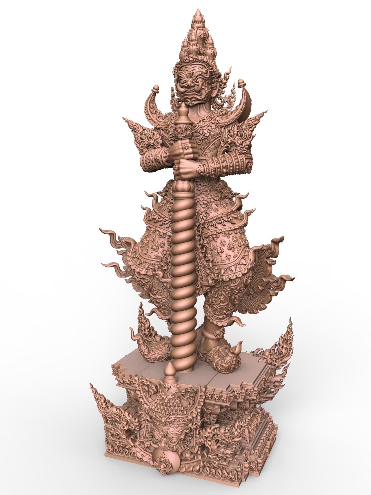 Tao Wessuwan Vol-02 Thai Art for  3D print model 3D print model_2